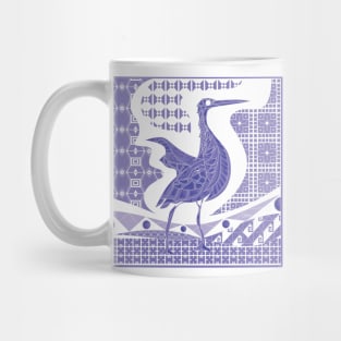 wondering garza bird ecopop in talavera pattern heron Mug
